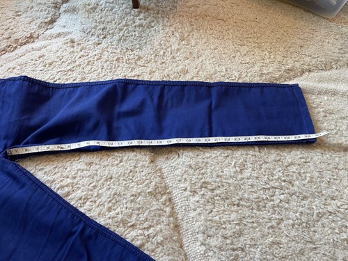 French Vintage 1960/70s Blue Moleskin Work Chore Pants ADOLPHE LAFONT W31 - Picture 8 of 9