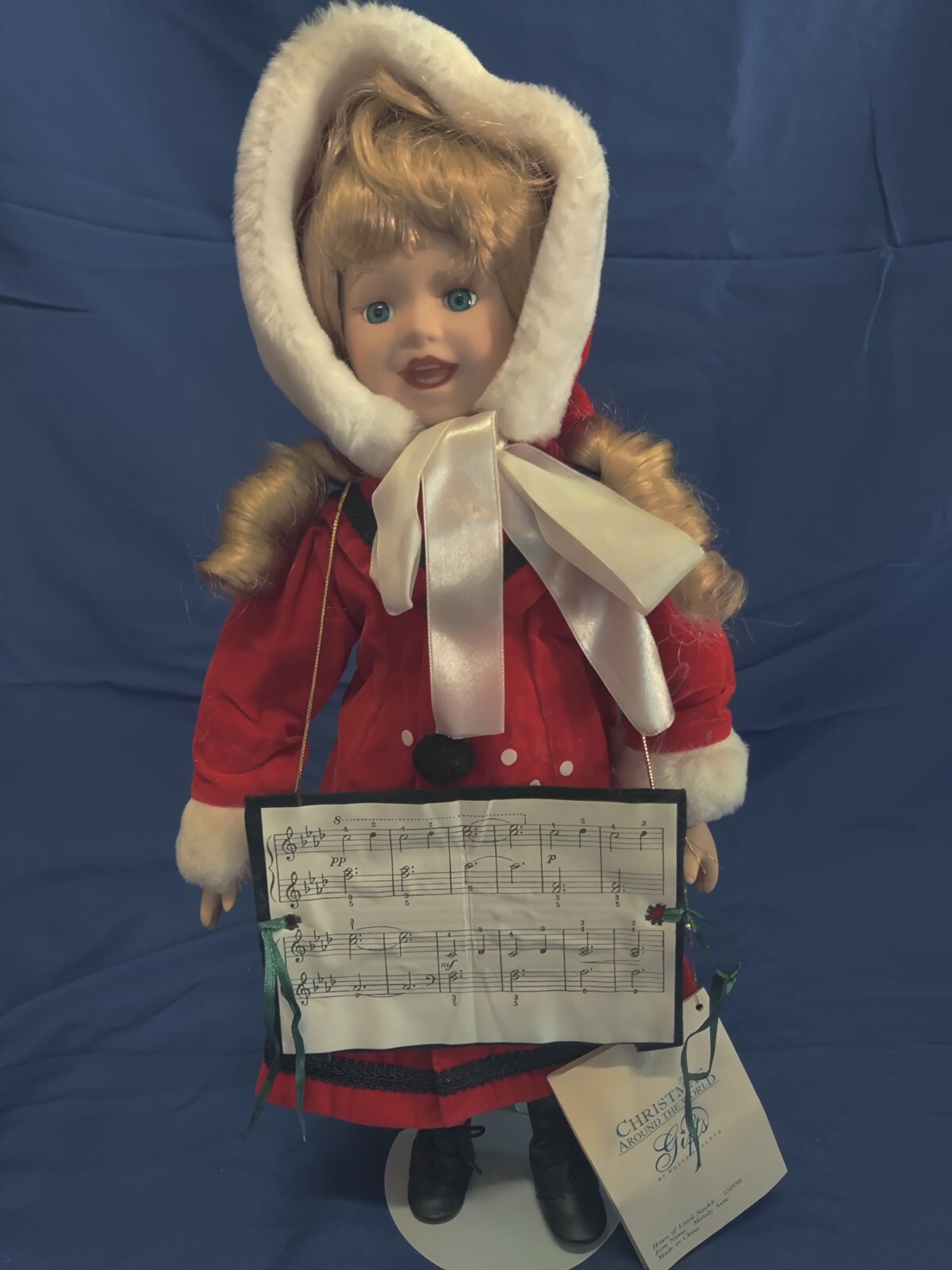 Vintage Porcelain Christmas Doll eBay