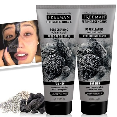 2 Freeman  Feeling Legendary  Pore Clearing PeelOff Mask With Volcanic Ash, 6 Oz