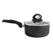 Image of Pendeford Diamond 18CM Non Stick Saucepan & Lid For All Hobs Soft Touch Handle