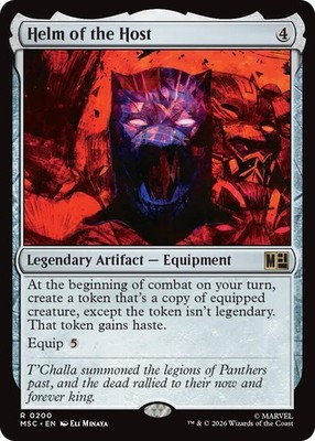 x1 Helm of the Host R MTG Commander: Marvel Super Heroes M/NM, English