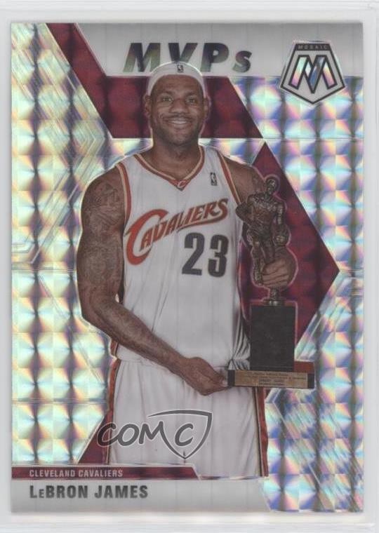 2019-20 Panini Mosaic MVPs Silver Mosaic Prizm LeBron James #298 hs9