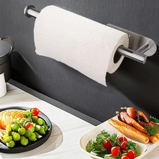 Kitchen Roll Paper Towel Holder Under Cabinet Self Adhesive and Wall Mounted UK.