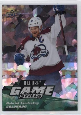 2022-23 Upper Deck Allure Game Stills Green 3/99 Gabriel Landeskog #GS-12 0p9b