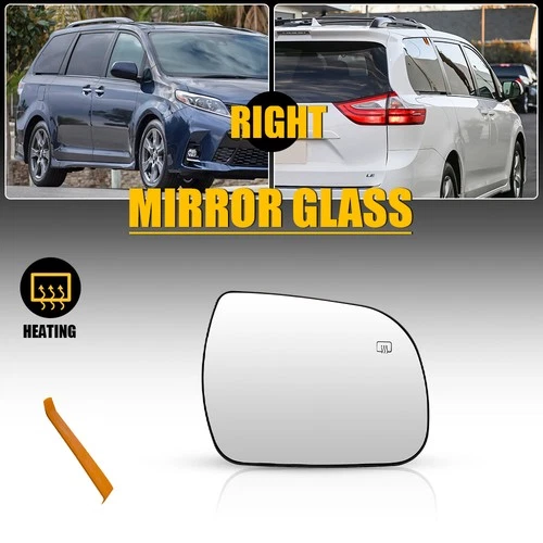Mirror Glass Heated Right Passenger RH Side 8790308021 for Toyota Sienna 2011-19