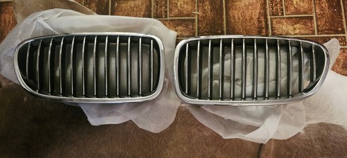 Original BMW 5er F10 F11 Nieren Kühlergrill Set - Chrom / Schwarz - TOP Zustand