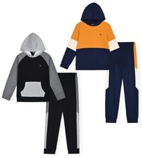 Boys Jogger Sets for 2 Pack Fleece Hoodie and Pull-On Sweatpants for Skateboa...