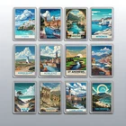Acrylic Travel City Holiday Fridge Magnet –Souvenir Gift Refrigerator Decoration