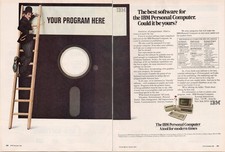 IBM Vintage Print Ad 1982 Personal Computer Software Development