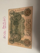Genuine 50 Mark German empire banknote 1910 in fine cond  !!!