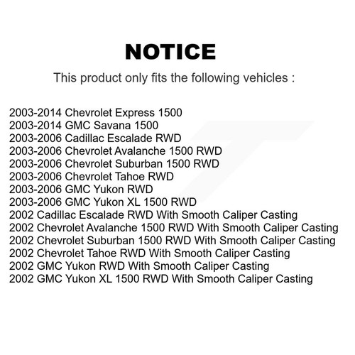 CMX KBC-100279 Brake Calipers 2-Wheel Set Rear for Chevy Express Van SaVana 1500 - Picture 2 of 10