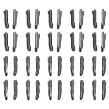 Double Open Zipper Repair Latch Kits #5 #8 Insert Pins Metallic Black 20 Pairs