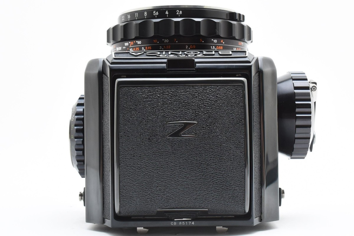Zenza Bronica S2 S2A Late Black w/ P 75mm f/2.8 Lens From