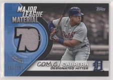 2021 Topps Major League Materials Series 2 Black /199 Miguel Cabrera #MLM-MC o7m