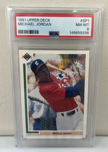 1991 Upper Deck Michael Jordan Rookie RC Baseball PSA 8 Centered Fresh Grade! 🔥