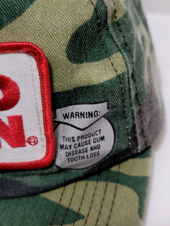 Red Man Chewing Tobacco Adj. Gorra de béisbol vintage camuflada, hecha en América Foto 2 de 4