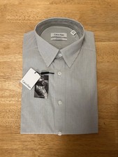 Calvin Klein Men's Dress Shirt Infinite Non-Iron Slim Fit 15 32/33