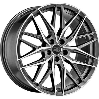 Alufelgen MSW MSW 50 20'' 9.5J 5x112 ET 42 73 MATT GUN METAL FULL POLISHED