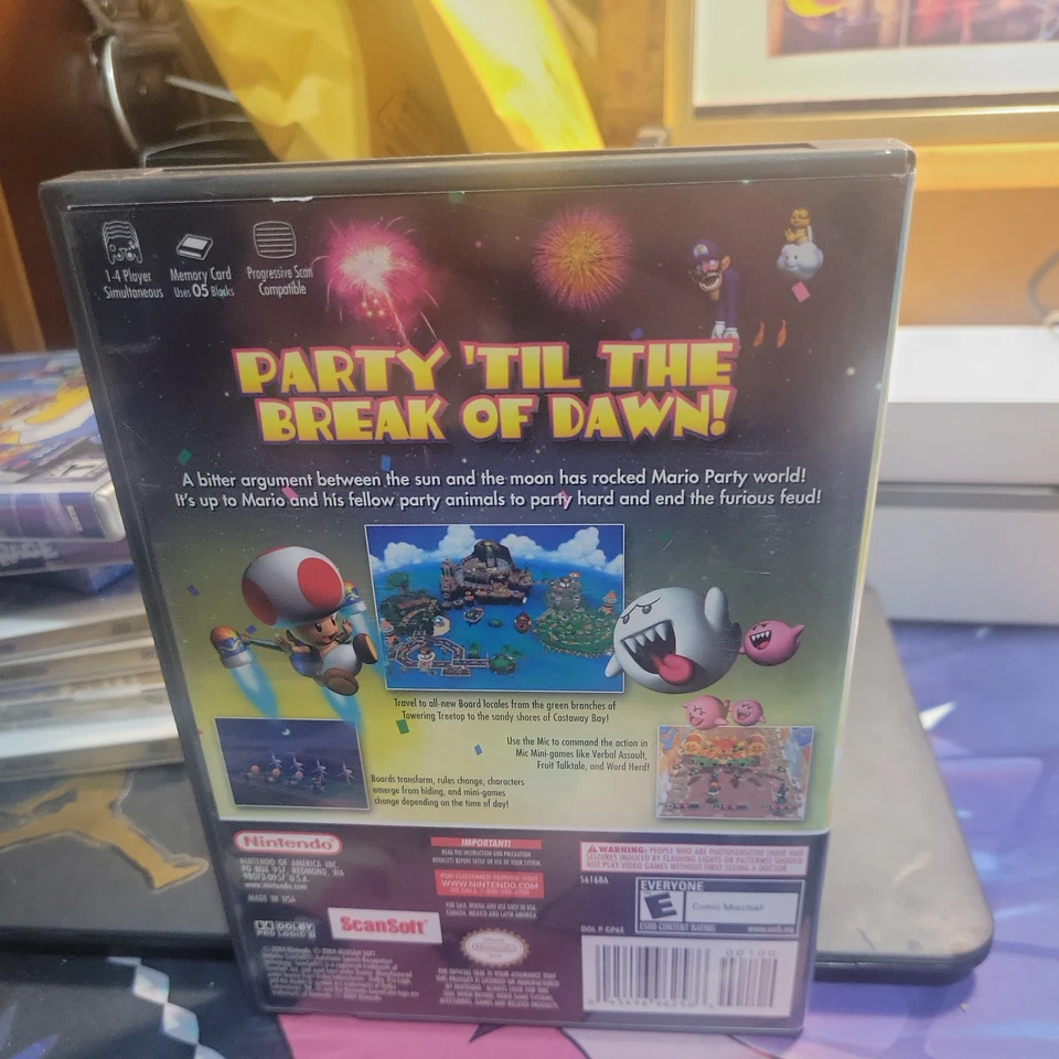 Mario Party 6 (Nintendo GameCube, 2004) ¡Solo estuche y manual! Foto 2 de 4