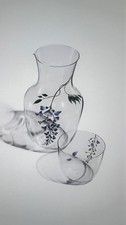Tiffany Glass Wisteria Pitcher And Glass Set. New With Box .RRP £ 925. 