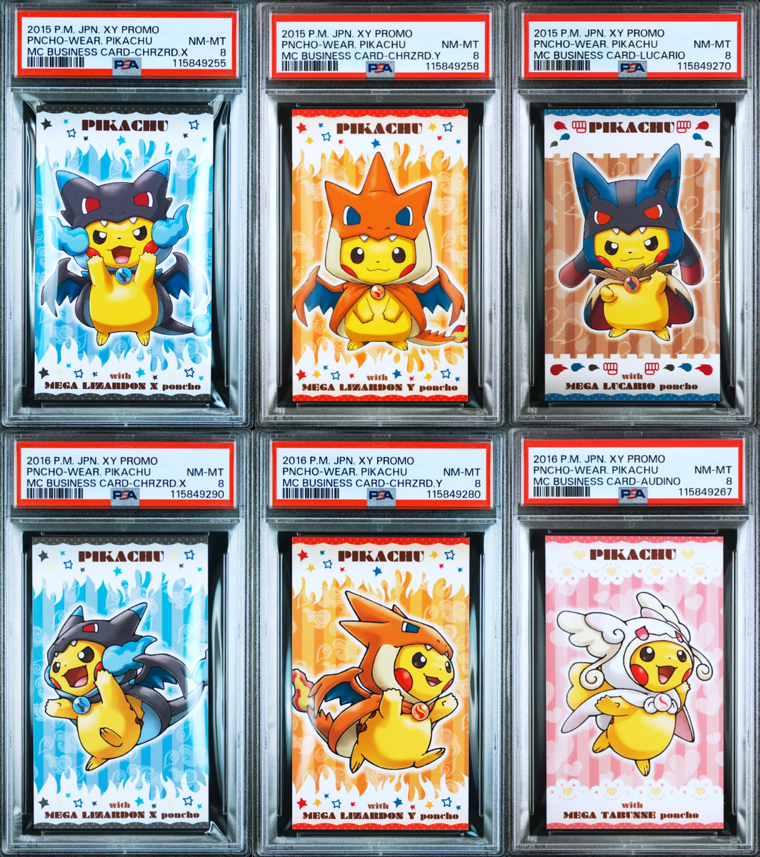 PSA 8 Pokemon Poncho Pikachu Charizard X Y Promo Japanese