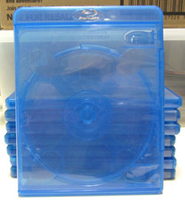 BLURAY CASES Assorted 1, 2 or 3 Disc Cases  Total of 22 Cases Good Condition