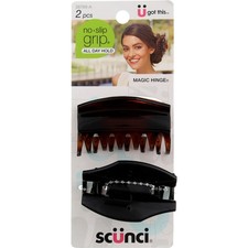 6 Pack Scunci No Slip Grip All Day Hold Hair Clips, 2 Ct