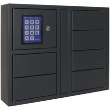 Rottner Schlüsseltresor mit Code mit 6 Fächer & Display, Stahl anthrazit