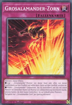 YuGiOh Grosalamander-Zorn LD10-DE050 Common NM 1st