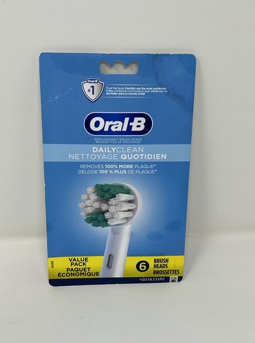 Oral-B Daily Clean Electric Toothbrush Replacement Brush Heads Refills 6ct