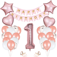 "1Th Geburtstag Dekorationen, Partydekorationen | Mit „Happy Birthday\" Banner, Nu"