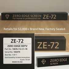 Brand New Zero Edge ZE-72 Projector Screen