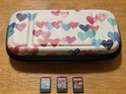 Nintendo Switch Mario Kart 8, SpongeBob, Cars 3 Games with Heart Case