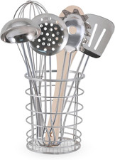 Stir  Serve Cooking Utensils 7 Pcs - Stainless Steel  Wooden Play Kitchen Ac