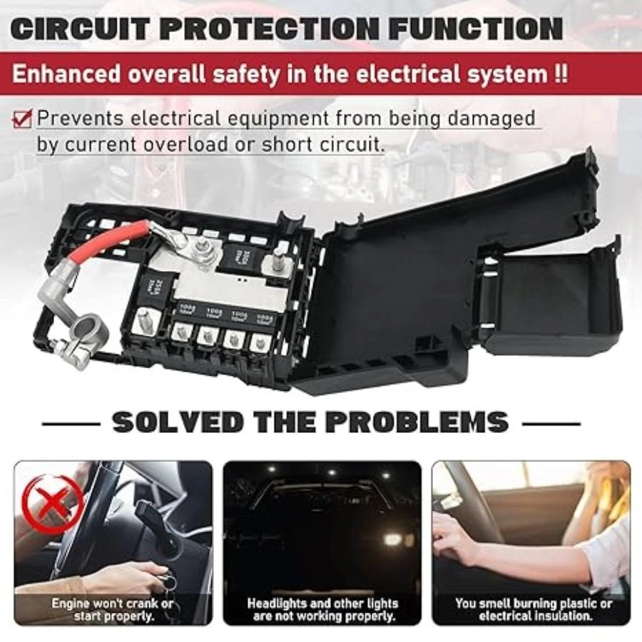Fuse Box Battery Terminal with Cover for 2013-2016 Malibu, 2010-2017 Lacrosse, 2 - Image 4 of 4
