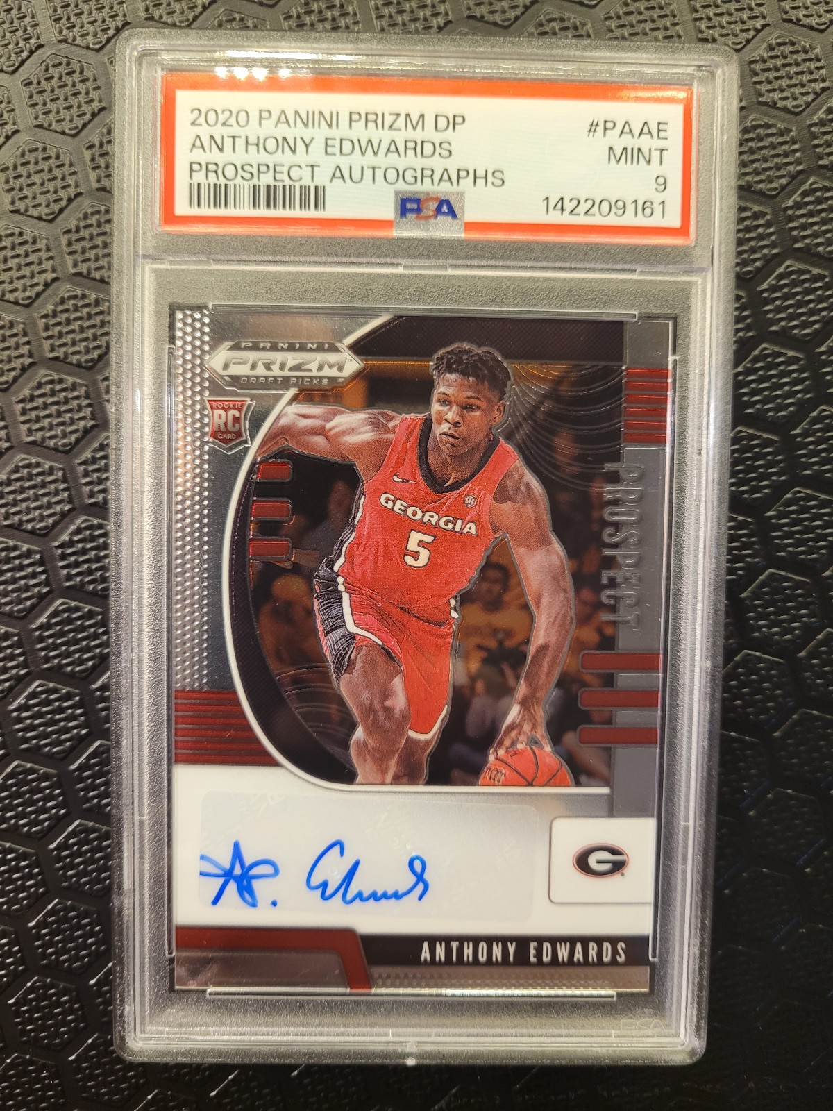 Anthony Edwards 2020-21 Panini Prizm Draft Picks Prospect Autographs #1 RC