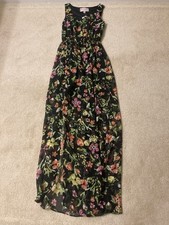 New With Tags Philosophy Sheer Floral Sleeveless Formal Maxi Dress Size XS