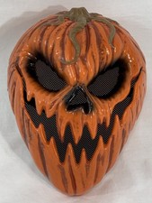 JACK-O-LANTERN / Pumpkin Head Halloween Mask Adult Size Quality Hard Plastic