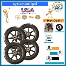 Set of 4 Replacement 6-Inch Walker Wheels for Seniors  Elderly Devices