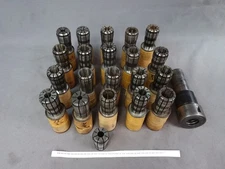 LOT 21x - TG100 Collet Collets TG-100 set 3/8" to 1" and 1.5" Holder Strt Shank