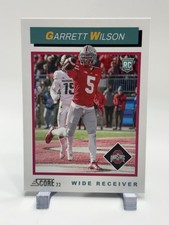 2022 Score #TB8 Garrett Wilson 1992 Throwback Rookie Red RC