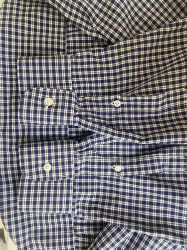 Paul & Shark Yachting Men’s Blue Check Long Sleeve Shirt Size 41/16 XL - Picture 14 of 14