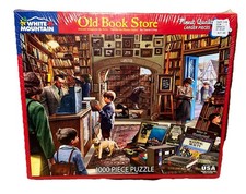 White Mountain Puzzle Old Book Store - 1000 Piece Jigsaw Puzzle 1082 NEW SEALED
