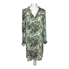 Anthropologie Dolan Wanderlust Crepe Shirt Dress Roll Tab Sleeves Size Small