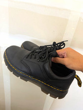 Dr. Martens Men s US 9 Black Leather Lace-Up ...