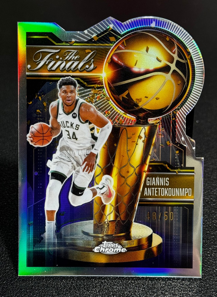 2025 Topps Chrome Giannis Antetokounmpo #FIN-3 Silver Die Cut The Finals /50