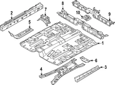 Genuine Nissan Front Floor Pan 74312-7BA0A
