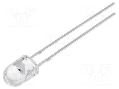 5x4,1mm Front: gewölbt 20mA rot LED 7000÷8000mcd oval 100/40°
