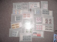 US STAMPS 32 PLATE BLOCKS VARIOUS DENOMINATIONS DATES MNH
