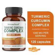 Turmeric Curcumin Complex 1000 Mg Antioxidant Joint Bone Health 30-120 Capsules